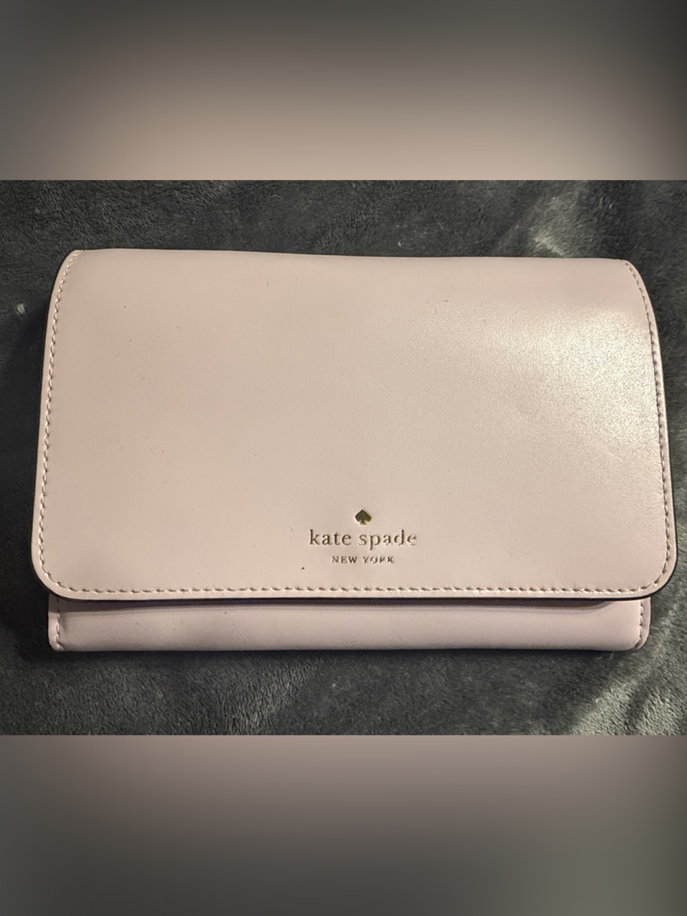 kate spade Light Pink Leather Cross Body with Gold Logo